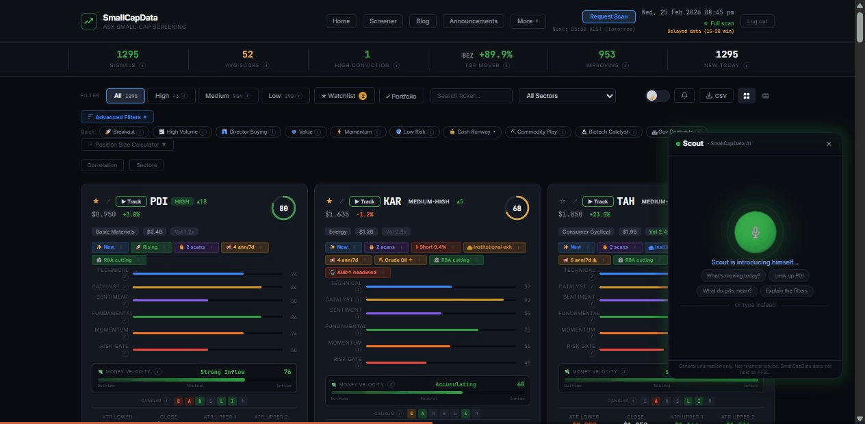 Demo: opening Scout AI assistant
